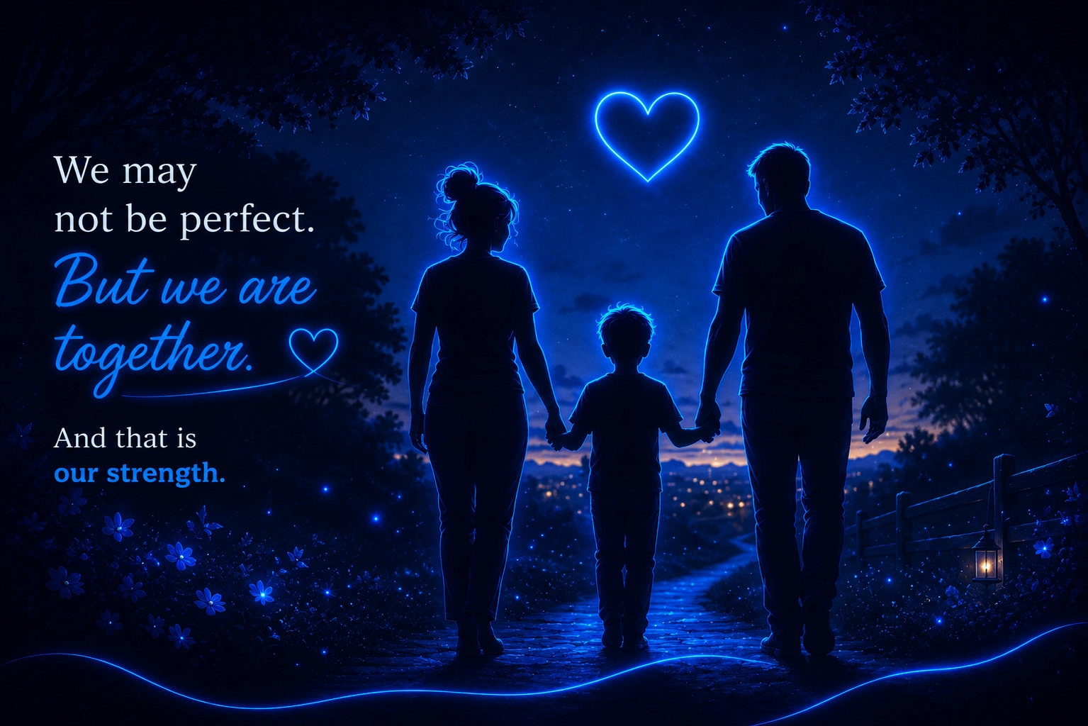 A real neurodivergent family together in their own way